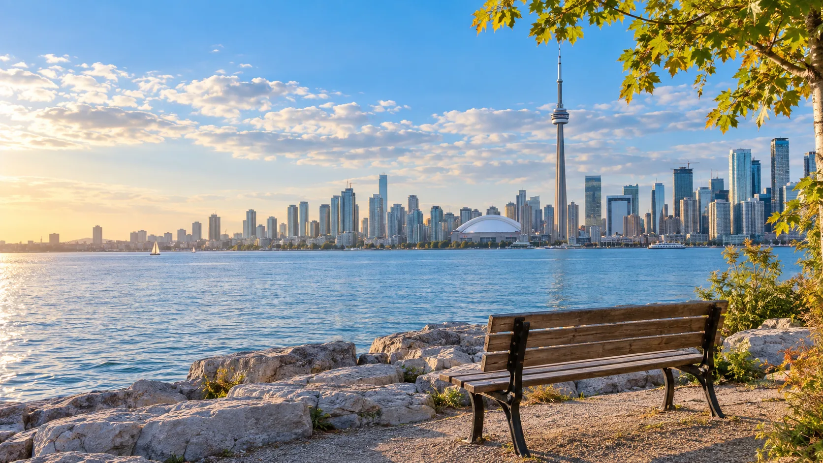 Toronto waterfront, illustrative destination image